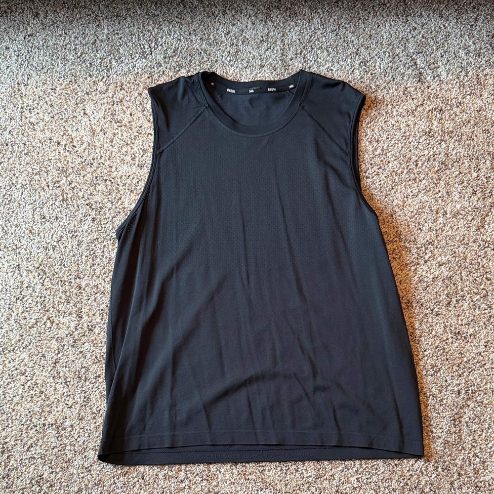 RHONE Black Muscle Tee for Women